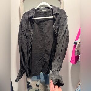 Women’s Black Distressed Jacket
